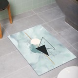Gardenya Home Galo Geometrik Desenli Modern Dekoratif 2'Li Banyo Takımı - 50x60 Cm Ve 60x100 Cm