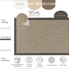Cool Halı Boston M208 Hav Toz Vermez Kolay Temizlenen Hasır Doku Balık Sırtı Ithal Sisal Halı
