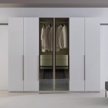 Enza Home Legato 6 Kapaklı Akordeon Gardırop - Beyaz