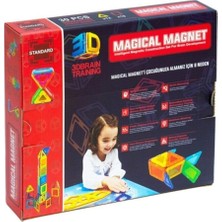 Başel Oyuncak Magical Magnet , Mıknatıslı, Manyetik 3 Boyutlu , Yapı ve Tasarım LEGO Eğitim Seti, 3