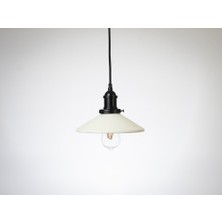 Riolight  Retro3,rustik Mutfak,oda,kolidor,cafeler Için Tekli E27 Duylu Metal Sarkıt Avize ÇAP:23