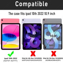 MobaxAksesuar Apple iPad 11.Nesil A16 11inç/10.Nesil 10.9inç Kılıf Darbelere Dayanıklı Şeffaf Kapak