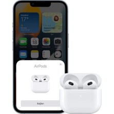 Eirpods 3. Nesil Beyaz Bluetooth Kulaklık iPhone Android Uyumlu High Quality Kablosuz Kulaklık A++
