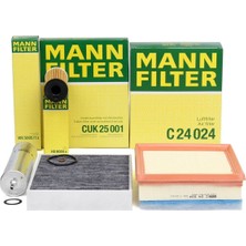 Mann Bmw F20 Kasa 2015 Öncesi 116D Periyodik Bakım Filtre Seti Mann 11428507683-13718511668-64119237555-13328511053