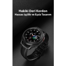 Polham Hermes Loop Samsung Galaxy Watch 22MM ve Huawei Gt2-Gt3-Magic 2 46MM Için Deri Kayış Kordon