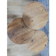 Bambeds Mobilya Zigon Sehpa Gold 3lü