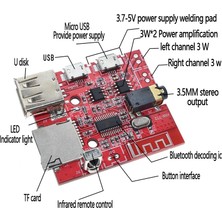 Rob Ada  Bluetooth 4.1 Amplikatör Ses Müzik Mp3 Modülü-Ir Uzaktan Kumandalı