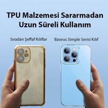 Baseus iPhone 14 Pro Max 6.7 Kamera Koruyucu Kılıf, 0.3mm Sararmaz Tpu Kılıf, Darbe Emici Kılıf