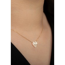 Çelikoğlu Kuyumculuk 8 Ayar Altın Kalpli Kolye 1,57 gr