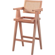 Bendegan Hasırlı Luna Bar Sandalye