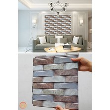 Technosmart 30 x 30 cm 3D Kendinden Yapışkanlı Duvar Kağıdı Kaplama Su Geçirmez Dekorasyon Mutfak Banyo