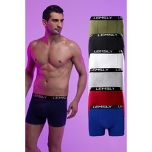 Lemsly Likralı Renkli 6'lı Kutu Premium Kalite Iç Çamaşırı Exclusive Paket