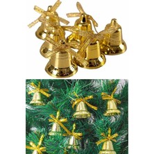 Happyland Noel Ağacı Süsü 9'lu Çan Süs 3 cm Gold Renk