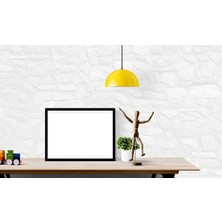 Riolight  Modern Mutfak Sarı Tekli Metal Sarkıt Avize 30 cm