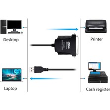 Aogo Usb'den Paralel Port Adaptörüne Usb'den IEEE1284'E CN36 Yazıcı Için Paralel Yazıcı Kablosu