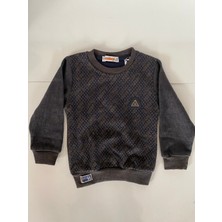 Amiral Kids Erkek Çocuk Kadifemsi Kalın Sweatshirt