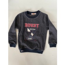 Amiral Kids Erkek Çocuk Kadifemsi Kalın Sweatshirt