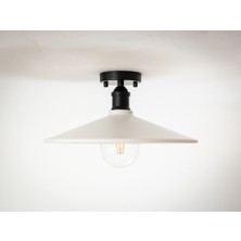 Riolight  Retro3,rustik Mutfak,oda,salon Cafeler Için Tekli Metal Plofonyer Avize ÇAP:38