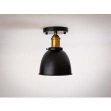 Riolight  Retro2,rustik,vintage Hol,mutfak,oda,cafe Için 1XE27 Duylu Tekli Metal Plofonyer Avize