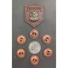 İlhan Düğme Ahşap Bebek Düğmesi Deri Arma