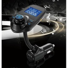 Kingboss T10 Bluetooth Araç Kiti USB Sd Kart Girişli Transmitter Aux Fm Mp3 Çalar Fonksiyonlu