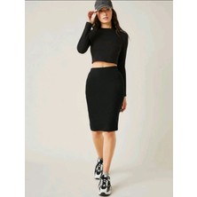 Giysi Dünyası Scuba Krep Kalem Etek