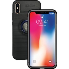 iPhone x / Xs - New Iface Yüzük Tutuculu Arka Kapak Halka-Lacivert