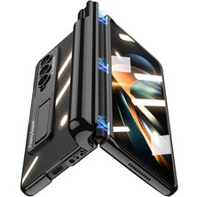 ZORE Galaxy Z Fold 4 Kılıf  Kıpta Standlı Kalem Bölmeli Kapak