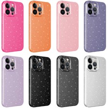 ZORE Apple iPhone 12 Pro Kılıf Kamera Korumalı Simli Lüks  Koton Kapak