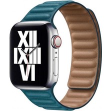 Apple Watch Klasik Baklalı Suni Deri Magnet Kordon 40MM (Seri 2 3 4 5 6 Se) K34