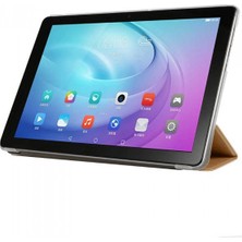 Huawei Media Pad T5 10 Inç Smart Cover Standlı Arkası Şeffaf 1-1 Uyumlu Tablet Kılıfı