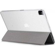 Apple iPad Air 10.9 Inç 2020 4.nesil Smart Cover Standlı Arkası Şeffaf 1-1 Uyumlu Tablet Kılıfı (A2316/A2324/A2325/A2072)