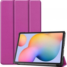 Samsung Galaxy Tab S7 Fe Lte T737 Smart Cover Standlı Arkası Şeffaf 1-1 Uyumlu Tablet Kılıfı