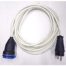 Garantili 10 Metre Topraklı Uzatma Kablosu Kauçuk Fişli Garantili 3lü Grup Priz 3x1.5 Güvenli Kablo