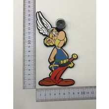 OKN OKN88000170-22 Çizgi Film Karakteri Vantuzlu Pleksi Cam Süsü Asterix