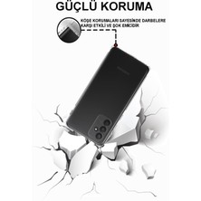 Case World Samsung Galaxy A04S ile Uyumlu Kapak Tıpalı Kamera Korumalı Premier Silikon Şeffaf ile Uyumlu Kılıf