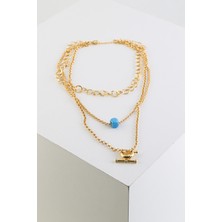 New Obsessions Mavi Nazar Boncuklu Dümen Kolye