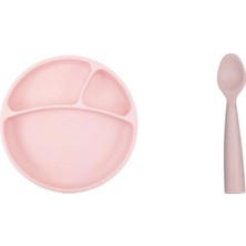 Oioi Porsiyon Vakum Tabak + Nam Nam Kaşık Pembe