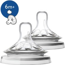 Philips Avent Natural Biberon Emziği Y Kesik 6m+ 2'li Yoğun Kıvamlı Gıdalar Için SCF046/27