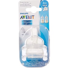 Philips Avent SCF633/27 Classic+ Ikili Biberon Emziği 3 Delikli 3 Ay+ Orta Akışlı