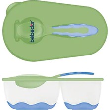 Bebedor 2 Bölmeli Tabak ve Kaşık Seti 6+ Ay