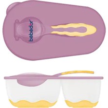 Bebedor 2 Bölmeli Tabak ve Kaşık Seti 6+ Ay