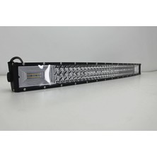 Aracım Oto Aksesuar Off-Road 80 cm Turuncu Beyaz 5 Mod Eğimli 3 Sıra LED