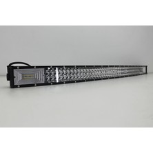 Aracım Oto Aksesuar Off-Road 105 cm Eğimli Turuncu Beyaz 5 Mod 3 Sıra LED