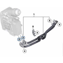 Orjinal Bmw F20 Kasa 116D Şanzıman Yağ Soğutucu Hortum Olringi Orjinal 17228573882