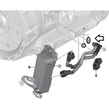 Orjinal Bmw F20 Kasa 116D Şanzıman Yağ Soğutucu Hortum Olringi Orjinal 17228573882