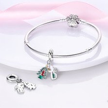 Corney Design Merry Christmas Yılbaşı Gümüş Charm