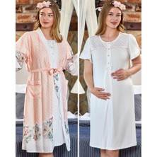 Cossy By Aqua  Cossy By Aqua 23170-23172 Pudra Hamile Lohusa Gecelik Sabahlık Tk