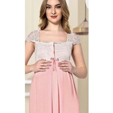 Limissi 2065 Askıları Dantelli Kolsuz Lohusa Pijama Takımı
