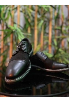 Aco Erkek Siyah Iç Dış Suni Deri Klasik Ayakkabı